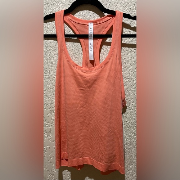 NWT Lululemon Swiftly Tech Racerback Tank 2.0 Race Sunny Coral Size 12 - Picture 5 of 7